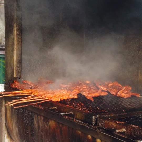 Chicken Suya and Green Corn